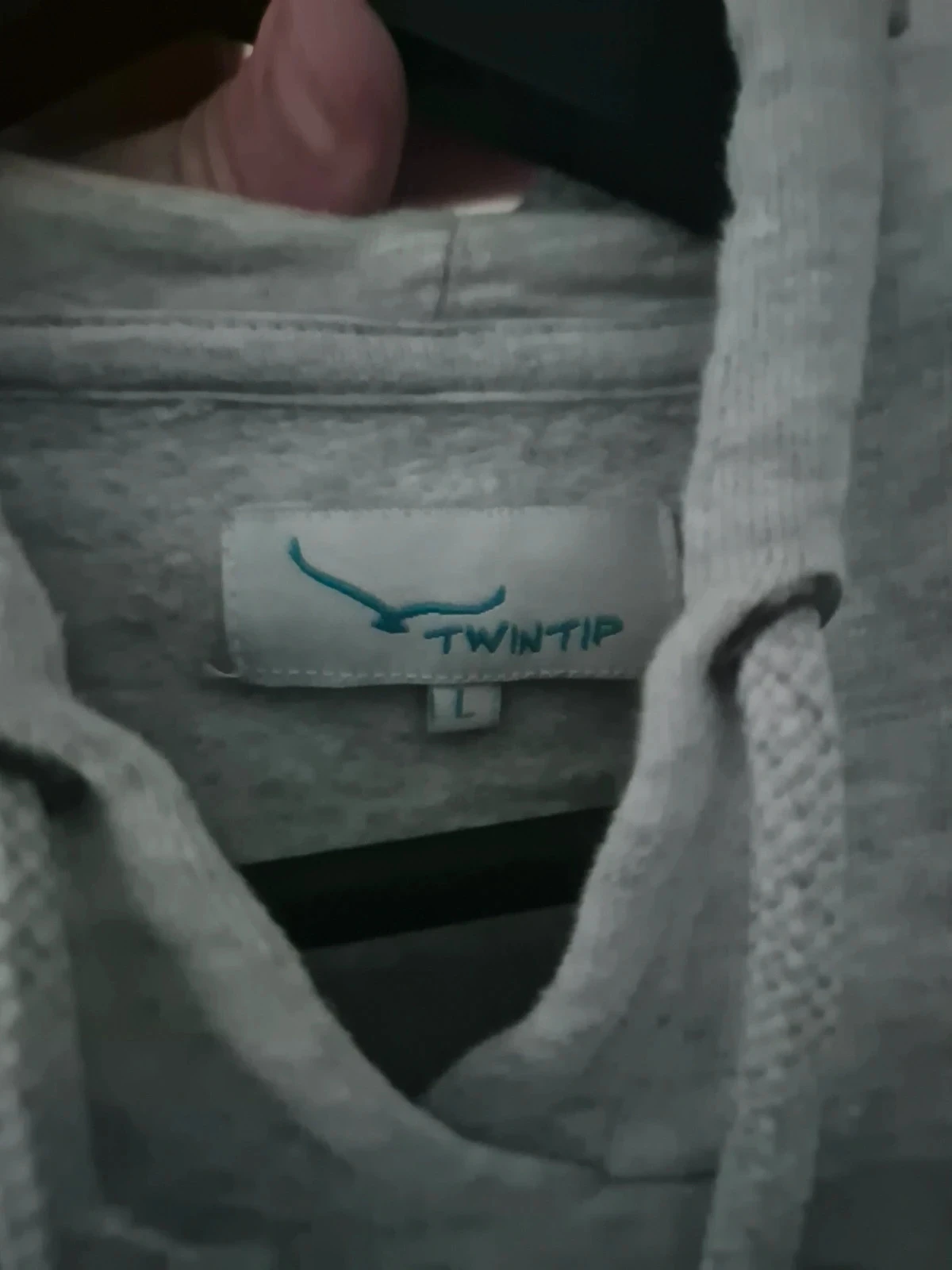 Twintip hoodie cinza, tamanho L – photo 3